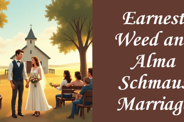 Earnest Weed and Alma Schmaus Marriage